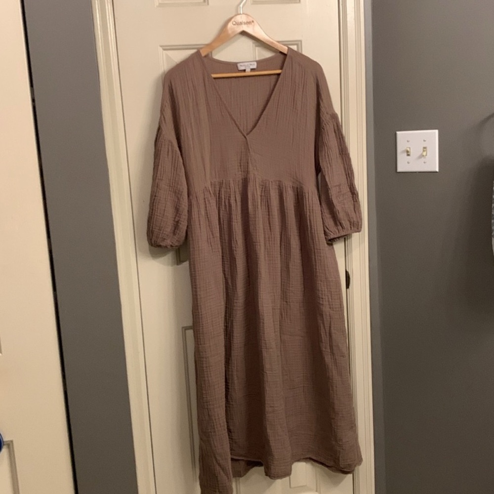 Michael Stars Isabella Gauze Midi Dress